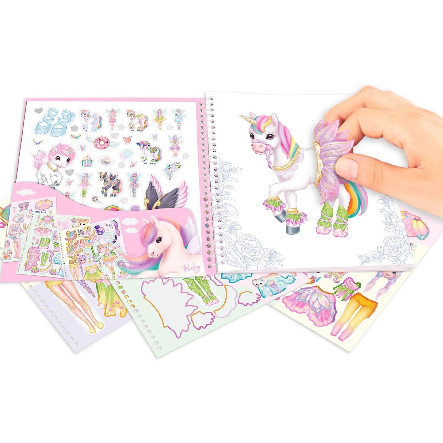Ylvi Dress Me Up Stickerbook Rainbow Naya