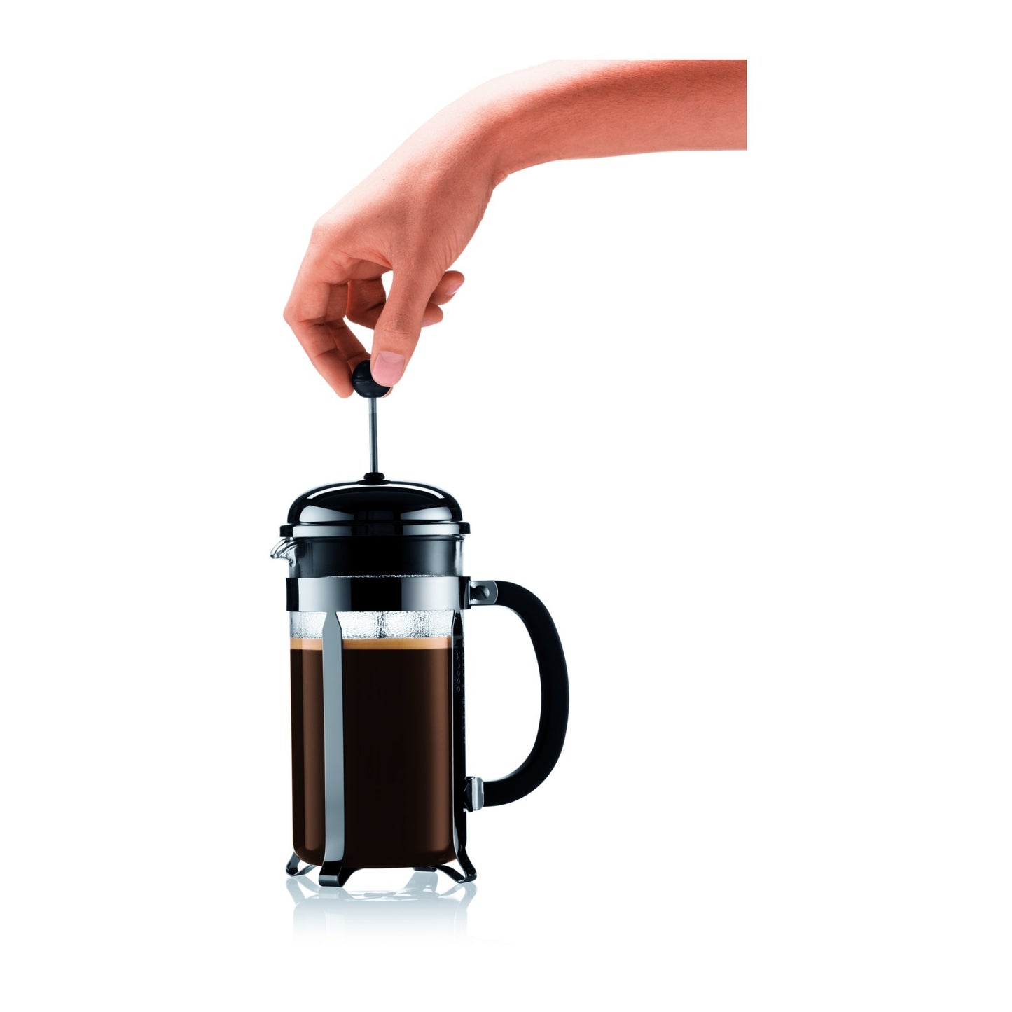 BODUM Chambord 3 Cup French Press Coffee Maker, Chrome, 0.35 l, 12 oz