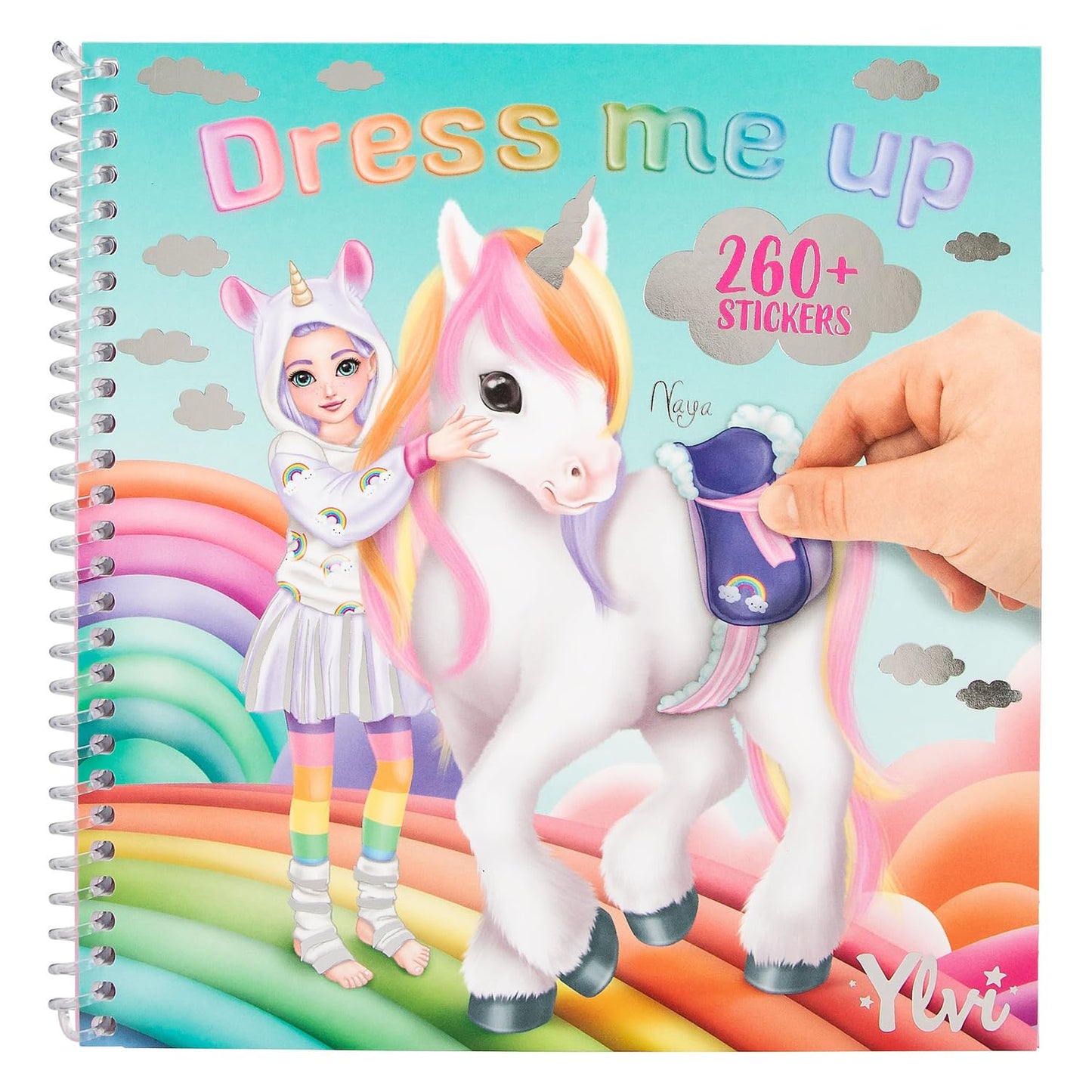 Ylvi Dress Me Up Stickerbook Rainbow Naya