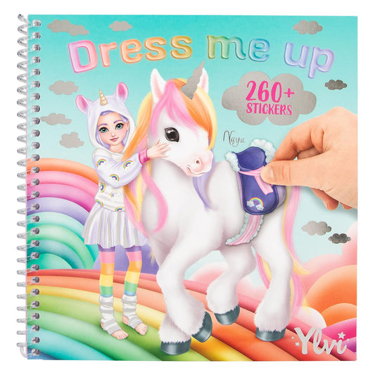 Ylvi Dress Me Up Stickerbook Rainbow Naya