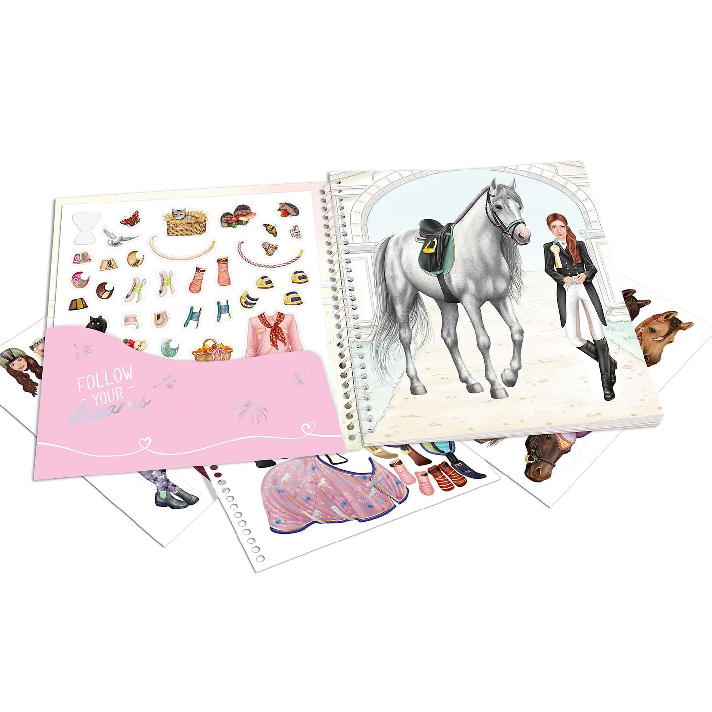 Depesche 13743 Miss Melody Horse and Rider Dress Me Up Stickerbook