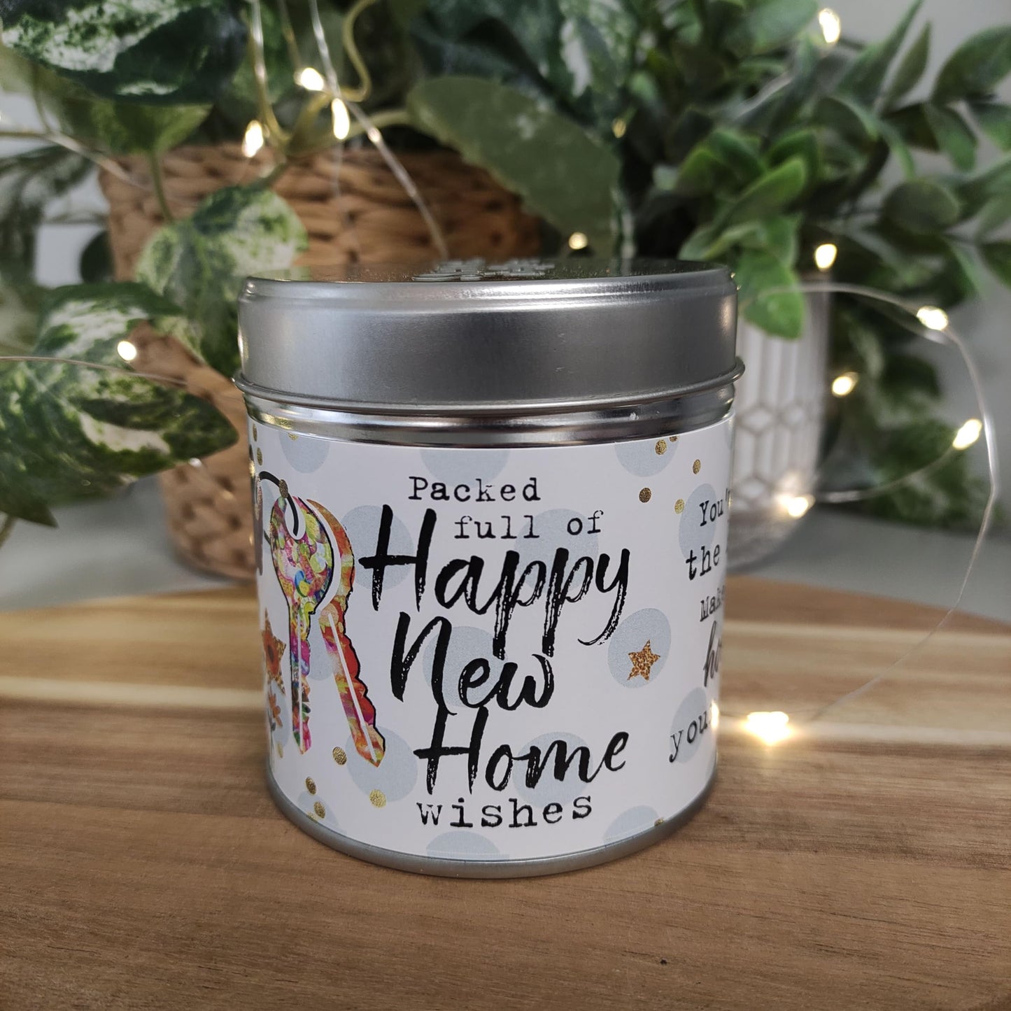 Best Kept Secrets Happy New Home Tin Candle