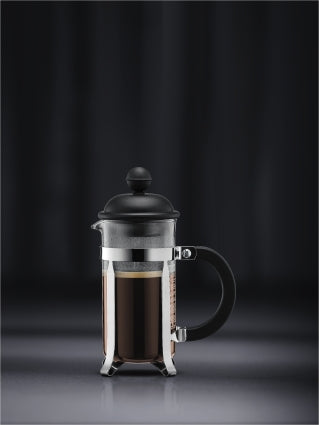 BODUM 1913-01 Caffettiera 3 Cup French Press Coffee Maker, Black, 0.35 l, 12 oz