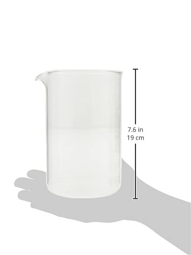 Bodum 1512-10 12 Cup Coffee Press Beaker, Glass - Transparent, 1.5L