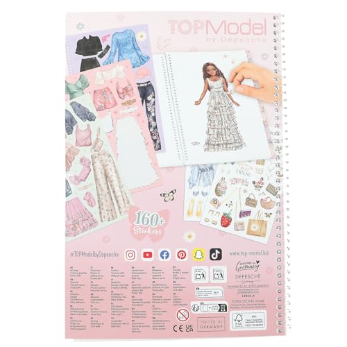 Depesche 13833 TOP Model Dress Me Up Big Summer Feeling Stickerbook