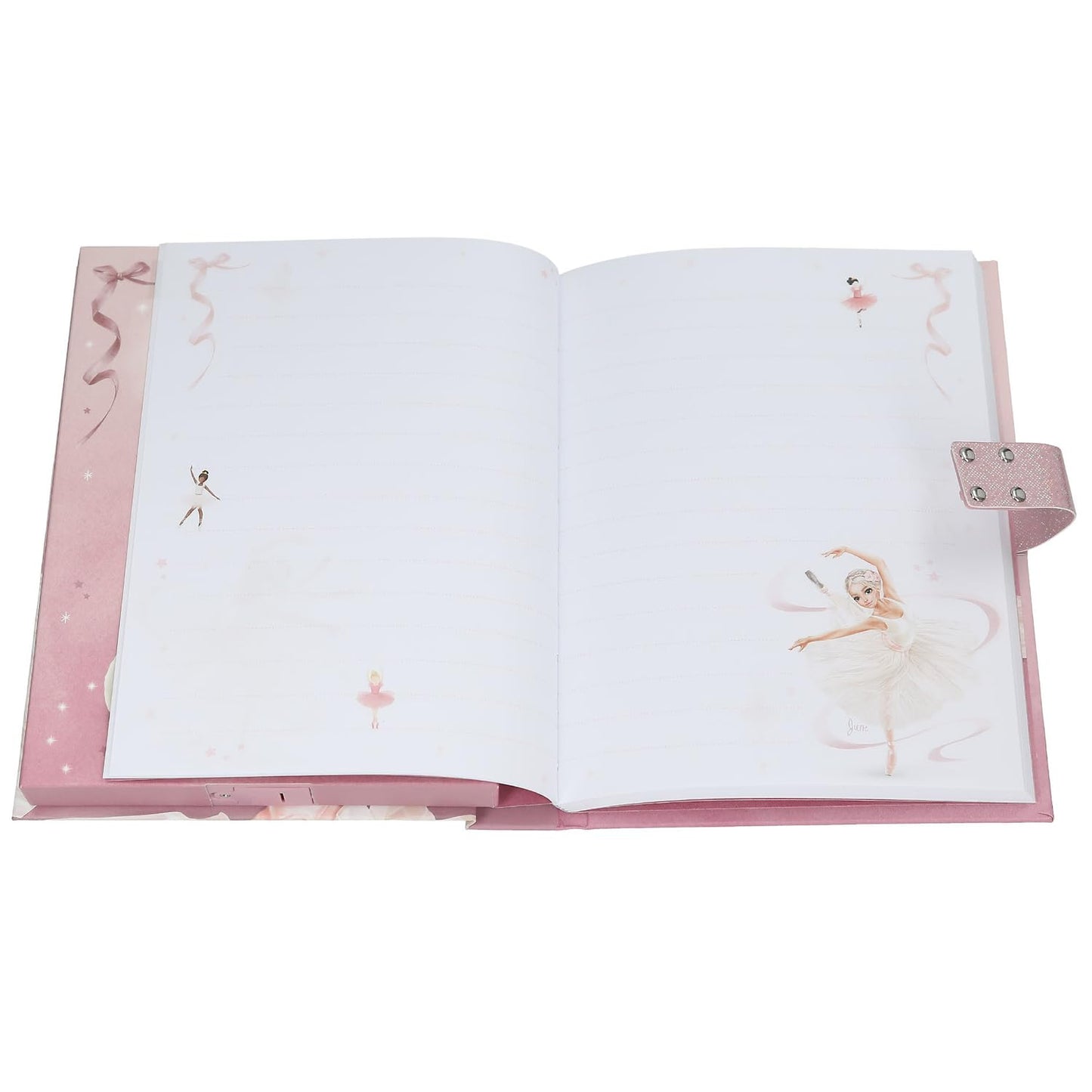 Depesche 13609 TOPModel Ballet Diary with Number Code and Sound, Book with 80 Lined and Colourful Illustrated Pages