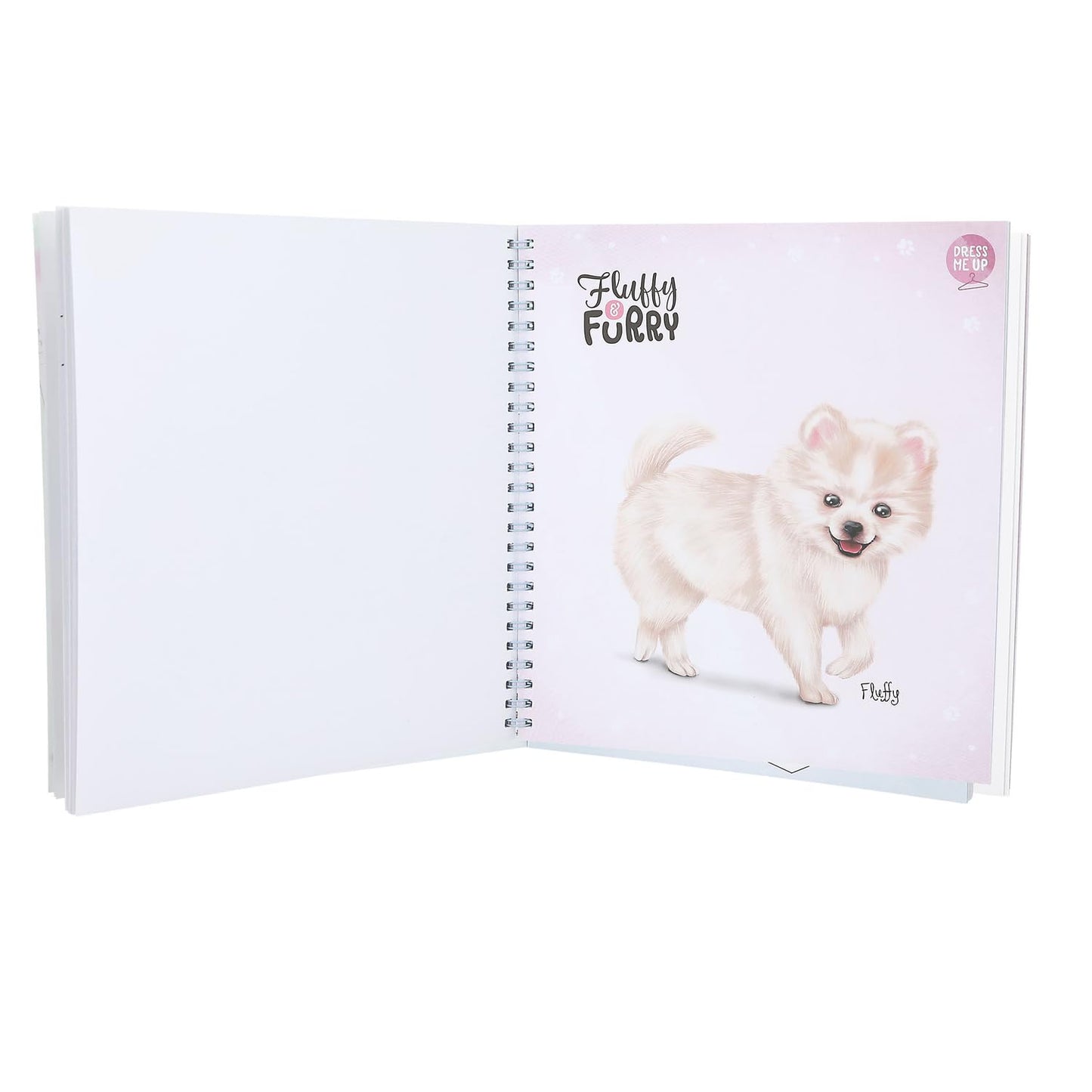 Depesche TOPModel 13218 Create Your Doggy Colouring Book with 40 Pages for Designing Dogs Motifs Includes 5 Sticker Sheets Multi-Coloured
