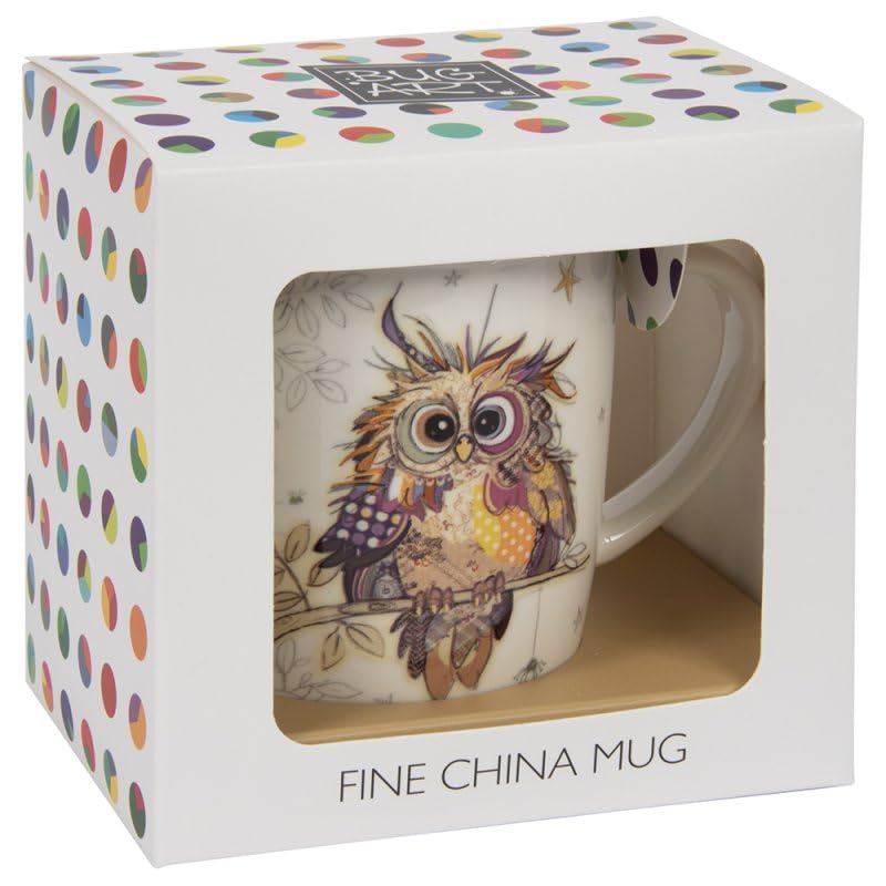 Lesser & Pavey Otto Owl Mug | Ceramic Coffee Mugs for Home or Work | Premium Design Mugs for All Occasions | Designed by Bug Art Lovely Mugs for Tea, Coffee & Hot Drinks