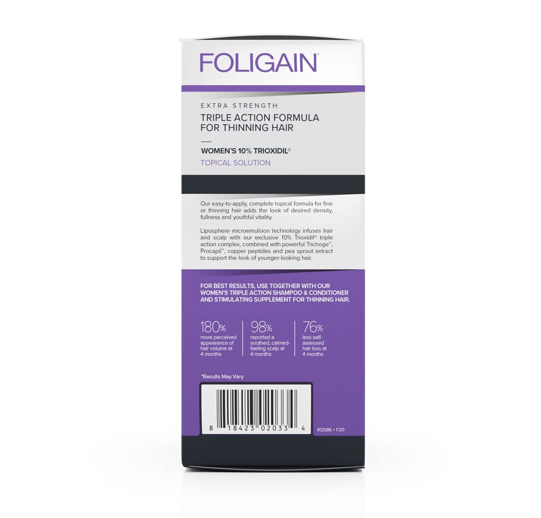 Foligain Womens HAIR REGROWTH TREATMENT with 10% Trioxidil