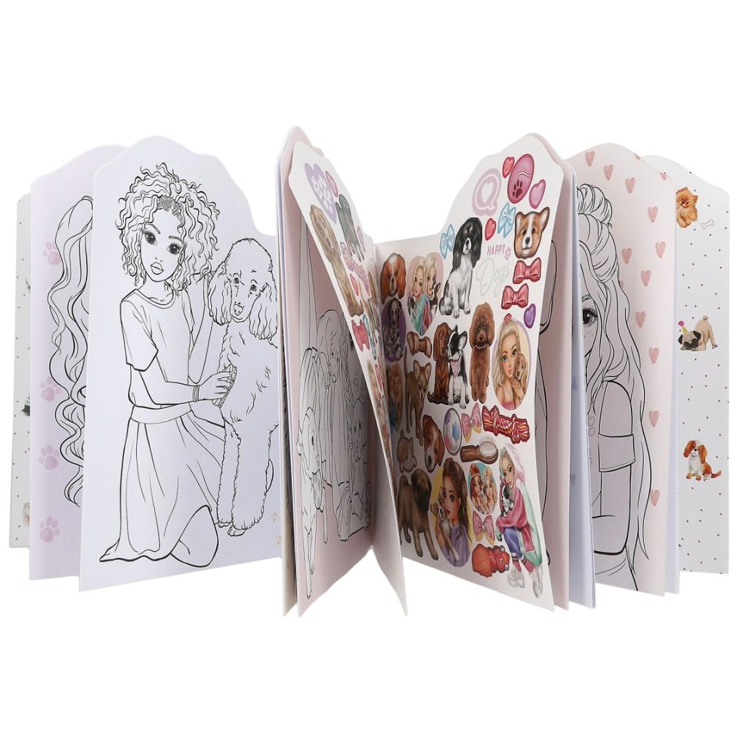TOPModel Doggy Colouring Book Figural Kitty and Doggy