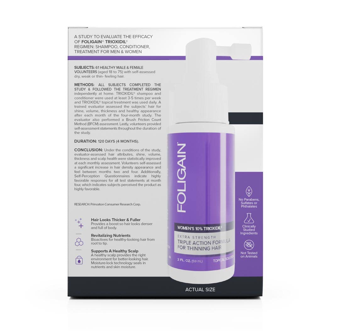 Foligain Womens HAIR REGROWTH TREATMENT with 10% Trioxidil