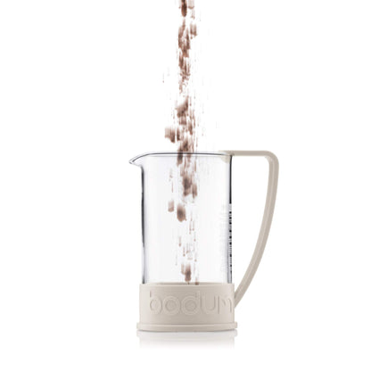 BODUM Brazil 3 Cup French Press Coffee Maker, Off White, 0.35 l, 12 oz