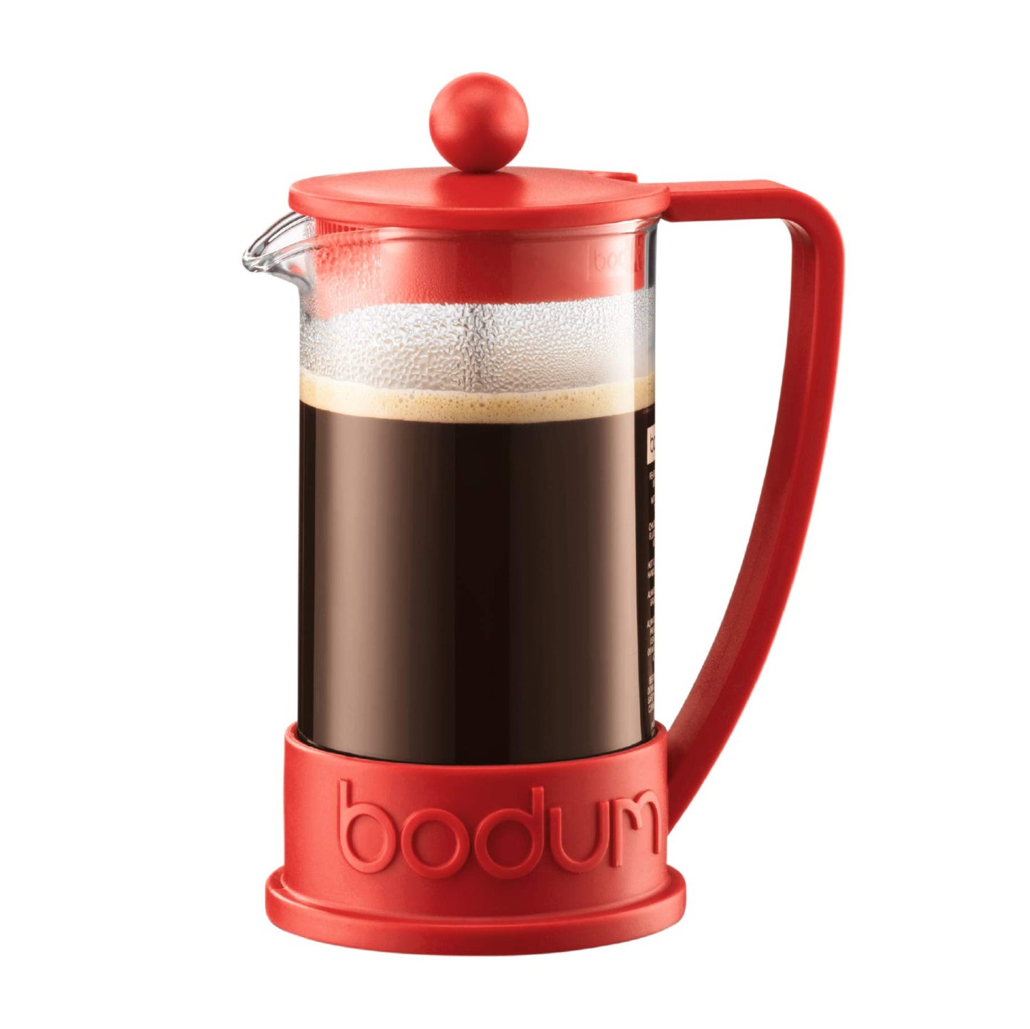 Bodum Brazil Coffee Press, 1 Litre, 8 Cup - Red