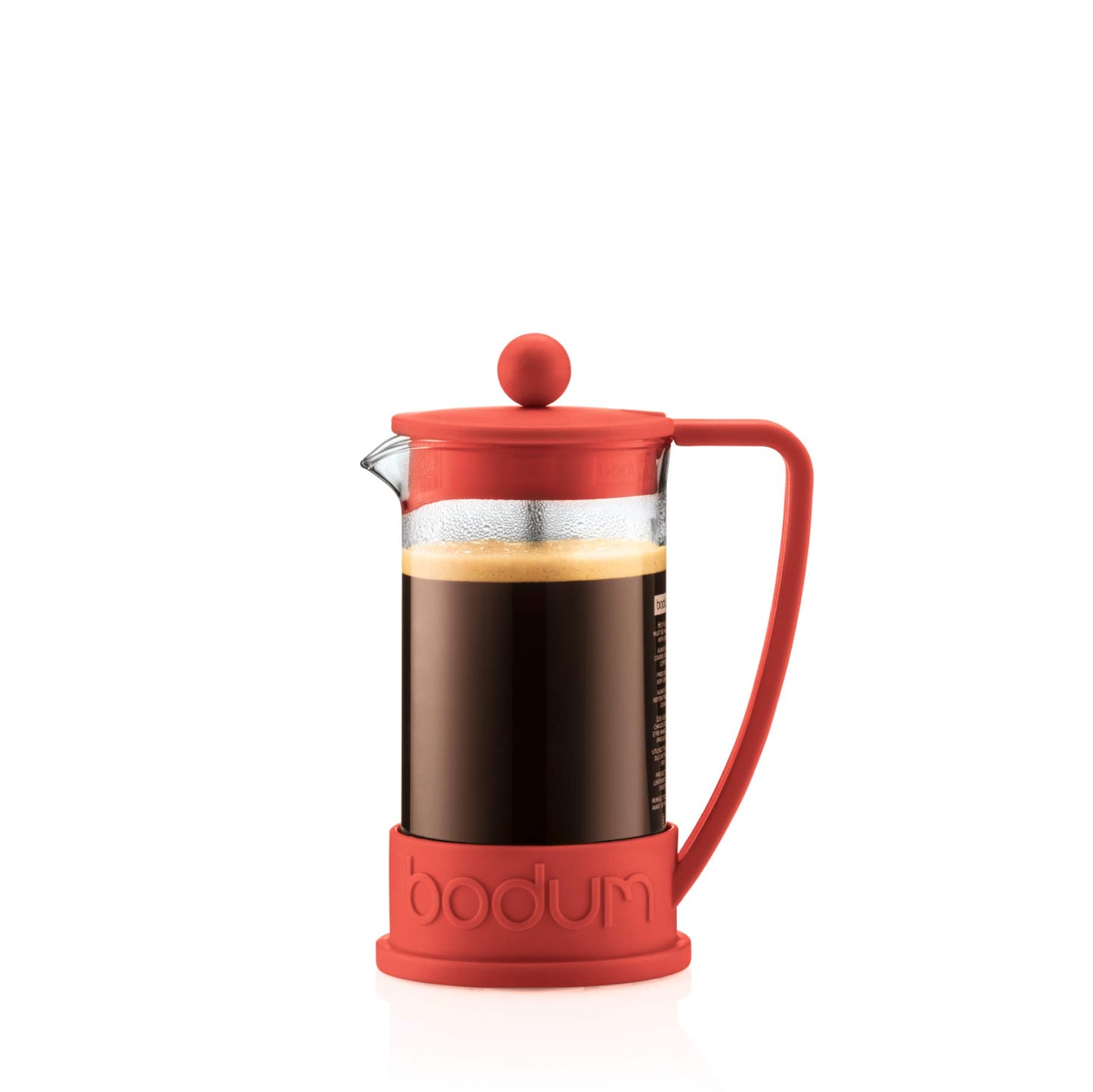 Bodum Brazil Coffee Press, 1 Litre, 8 Cup - Red