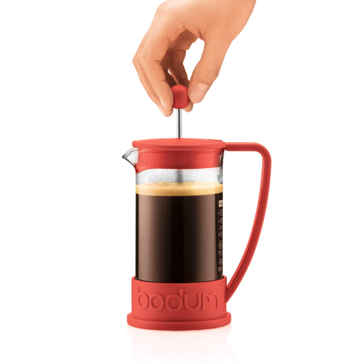 Bodum Brazil Coffee Press, 1 Litre, 8 Cup - Red
