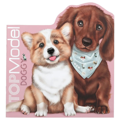 TOPModel Doggy Colouring Book Figural Kitty and Doggy