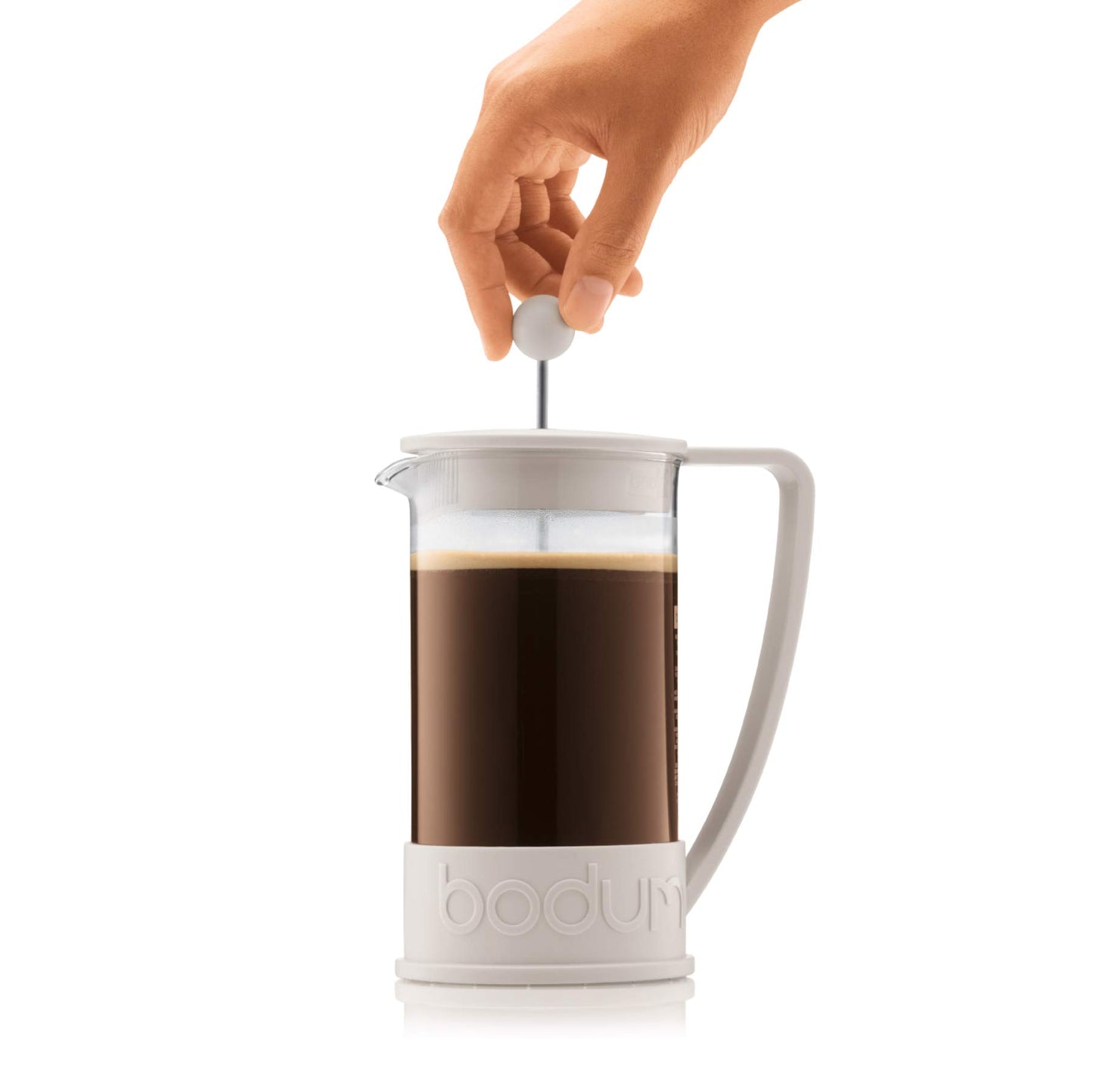 BODUM Brazil 3 Cup French Press Coffee Maker, Off White, 0.35 l, 12 oz