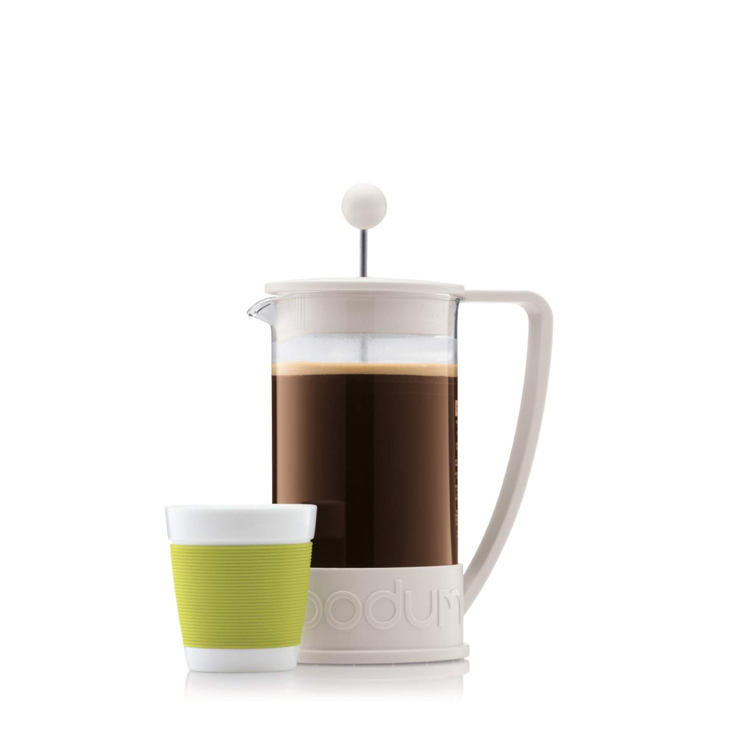 BODUM Brazil 3 Cup French Press Coffee Maker, Off White, 0.35 l, 12 oz