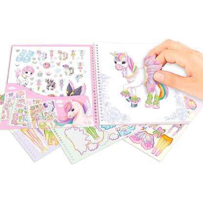 Ylvi Dress Me Up Stickerbook Rainbow Naya
