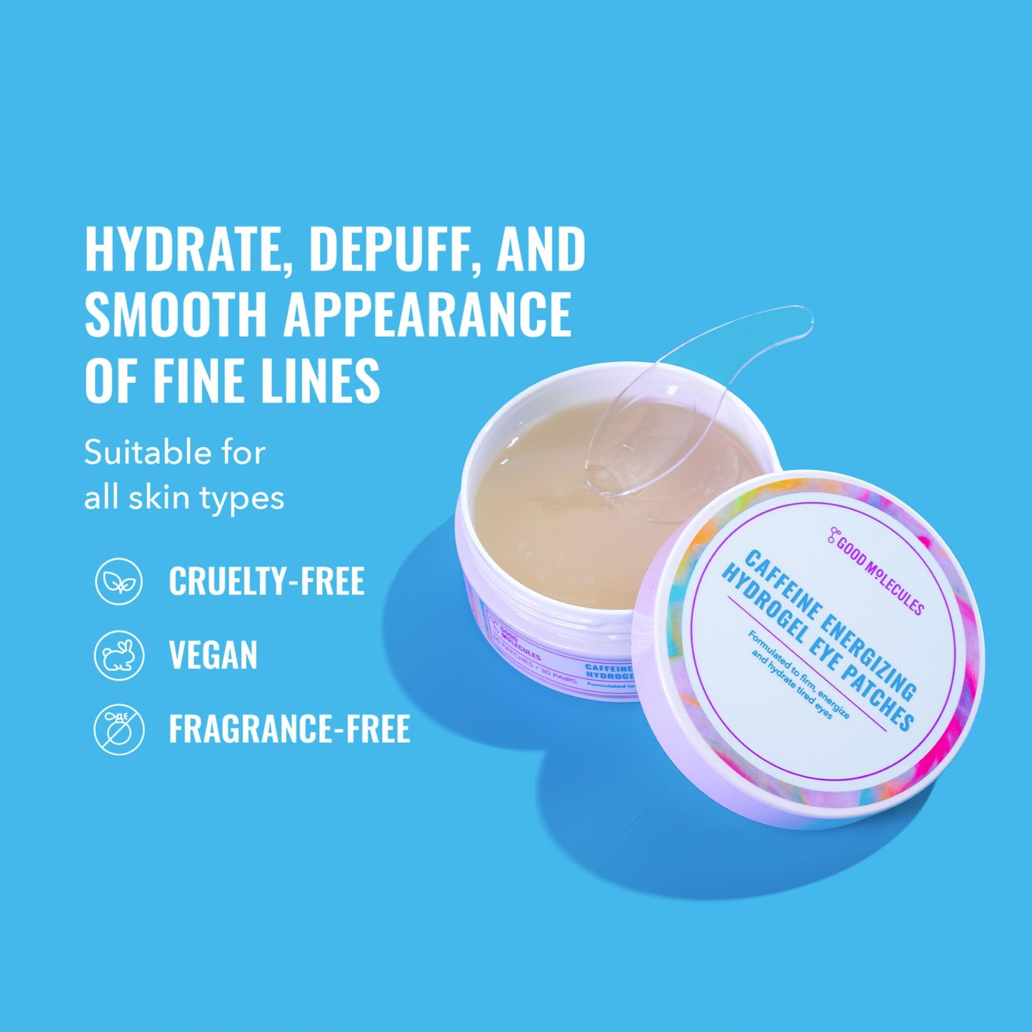 Good Molecules Caffeine Energizing Hydrogel Eye Patches 30 Pairs