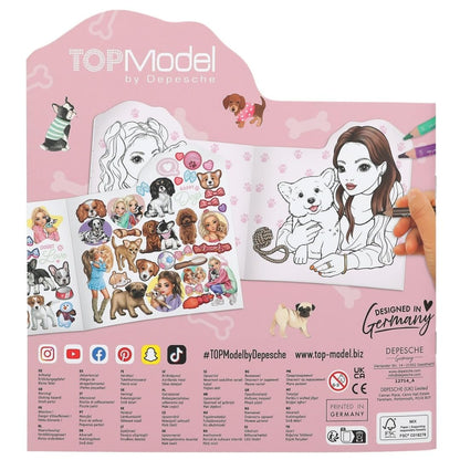 TOPModel Doggy Colouring Book Figural Kitty and Doggy