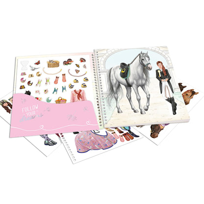Depesche 13743 Miss Melody Horse and Rider Dress Me Up Stickerbook