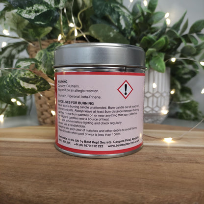 Best Kept Secrets Long Burning Candle Tin Hot Cinnamon