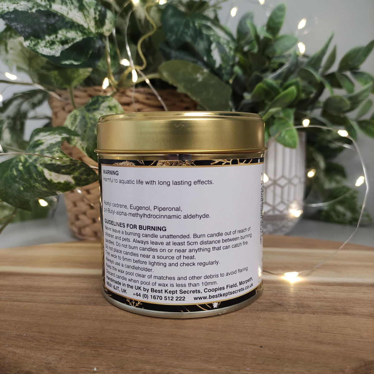 Best Kept Secrets Gold, Frankincense & Myrrh Elegance Tin Candle