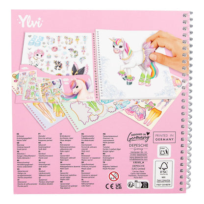Ylvi Dress Me Up Stickerbook Rainbow Naya