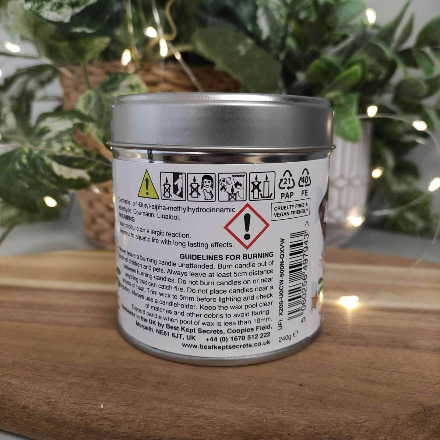 Best Kept Secrets Happy New Home Tin Candle