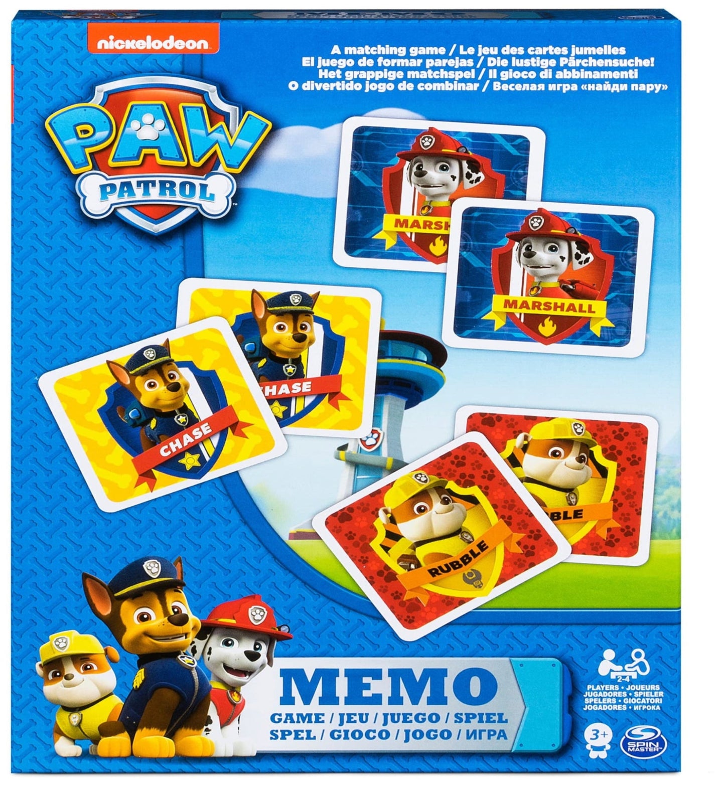 Paw Patrol Memo Game for Kids aged 3 and over